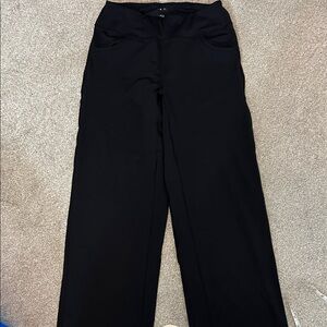 Chic Black Wide Leg Women's Pants